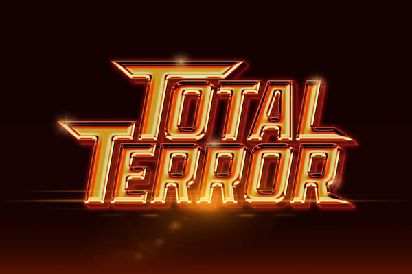 Total Terror 3D Chrome Metallic Text Effect