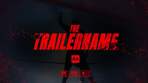 Trailer Titles Explode - Cinematic Explosion Impact Typography Motion Pack