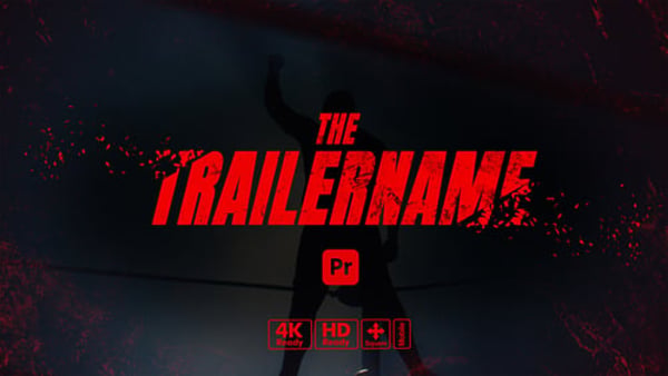 Trailer Titles Explode for Premiere Pro - Cinematic Explosion Impact Typography Motion Pack