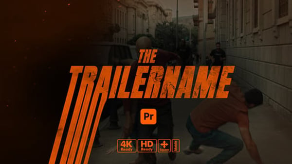 Trailer Titles Wipe for Premiere Pro - Cinematic Impact Reveal Typography Motion Pack