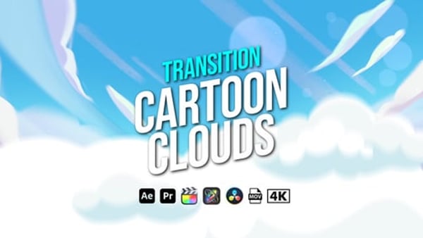 Transition Cartoon Clouds - Fun Cloud Transition Effects Pack
