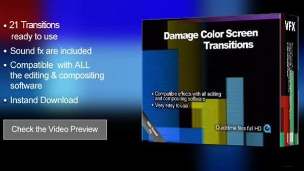 Transitions Damage Color Screen