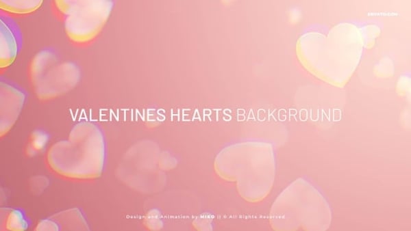 Valentines Hearts Background