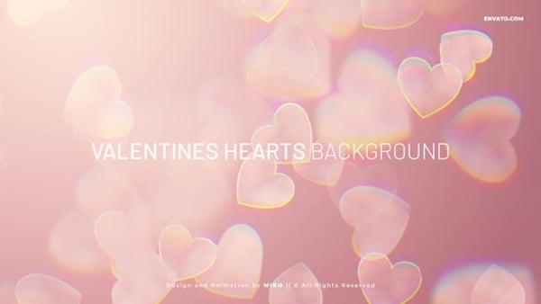Valentines Hearts Background