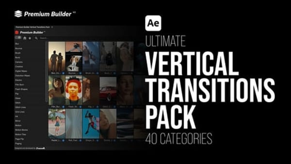Vertical Transitions Pack - Dynamic Seamless Transition Effects Collection