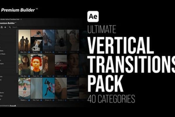Vertical Transitions Pack - Dynamic Seamless Transition Effects Collection
