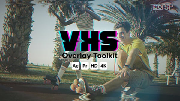 VHS Glitch Overlay Toolkit for After Effects & Premiere Pro MOGRT