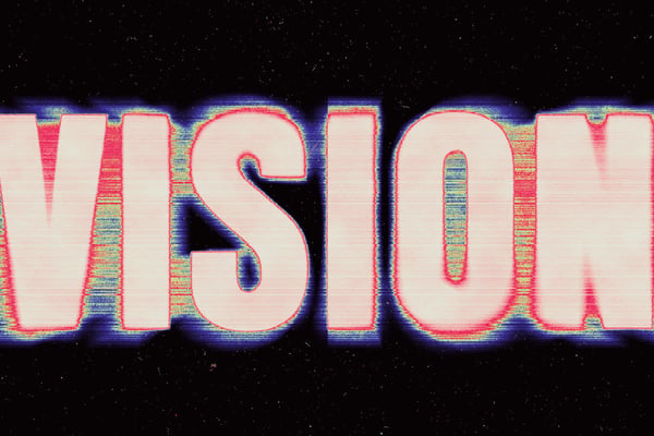 VHS Glow Text Effect