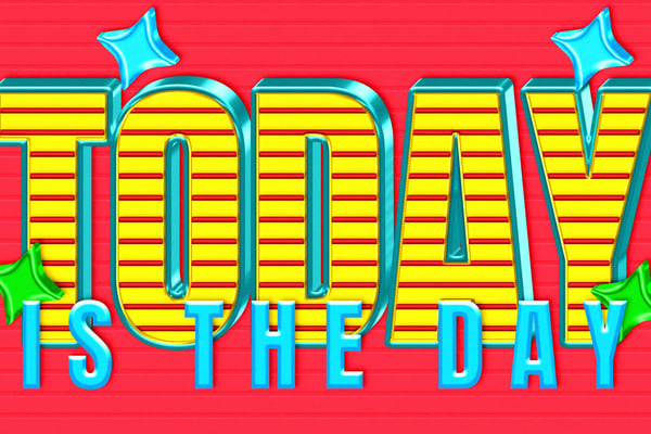 Vibrant Retro Text Effect