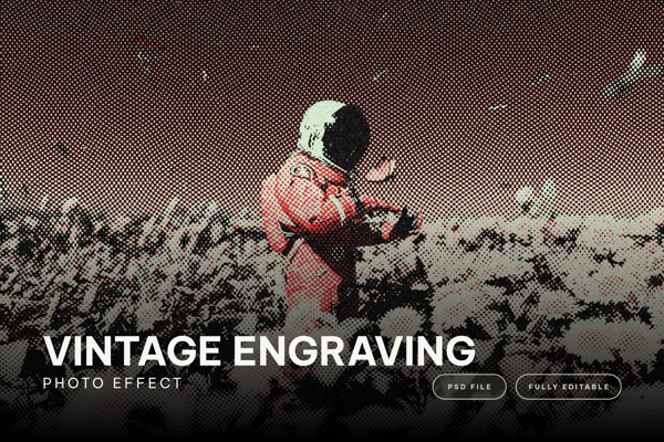 Vintage Engraving Photo Effect