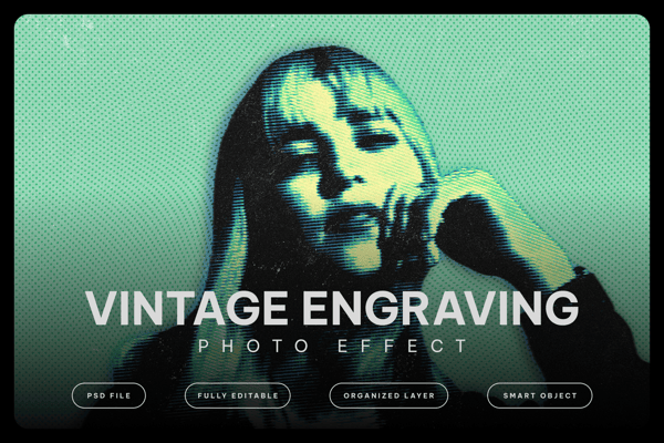 Vintage Engraving Photo Effect