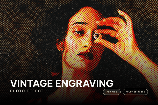 Vintage Engraving Photo Effect 
