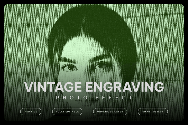 Vintage Engraving Photo Effect