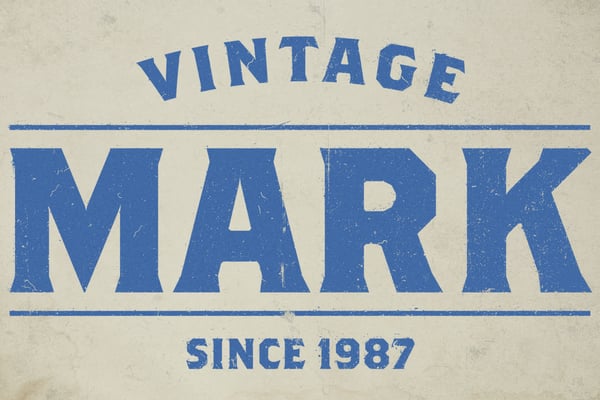 Vintage Stamp Text Effect