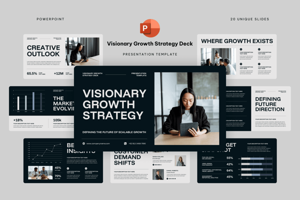 Visionary Growth Strategy Deck Powerpoint