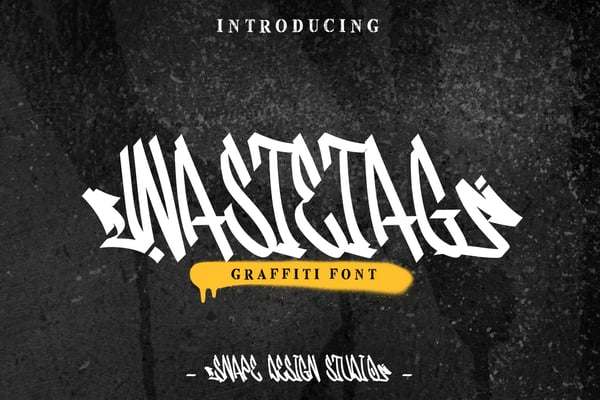 Wastetag - Graffiti Font