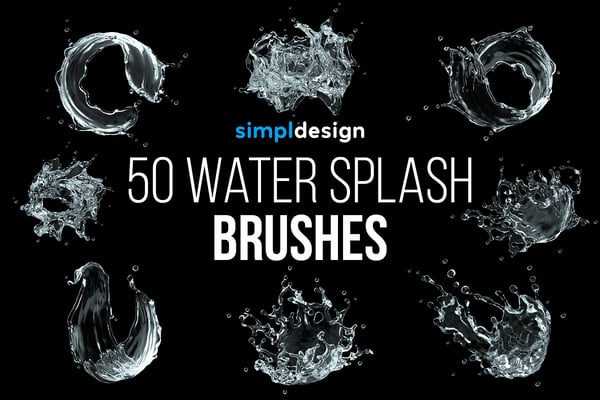 Water Splash Photoshop Brushes