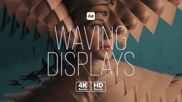 Waving Displays - Dynamic Curved Screen Motion Animation Template