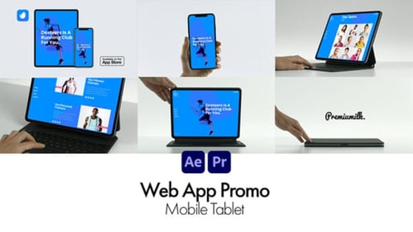 Web App Promo Mobile Tablet - App Showcase Motion Promo Template