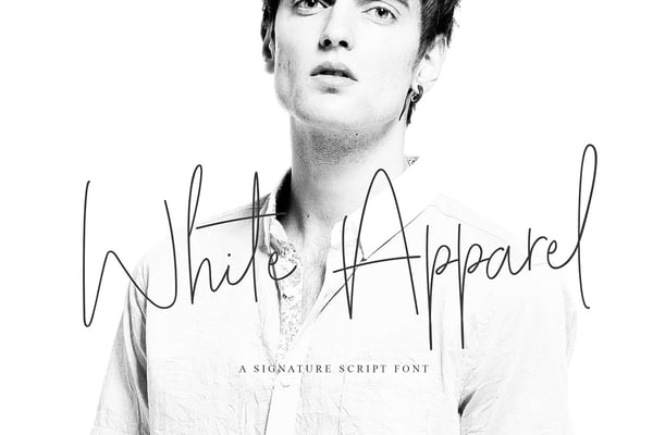 White Apparel | Script Font
