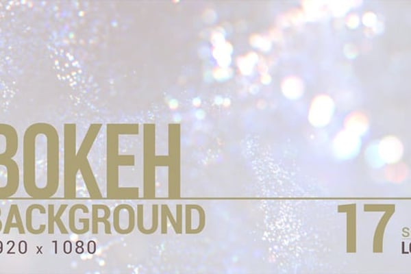 White Glitter Bokeh Background