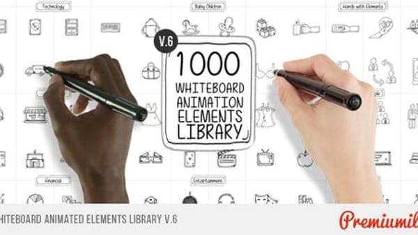 Whiteboard Animated Elements Library - Whiteboard Animation Toolkit Pack