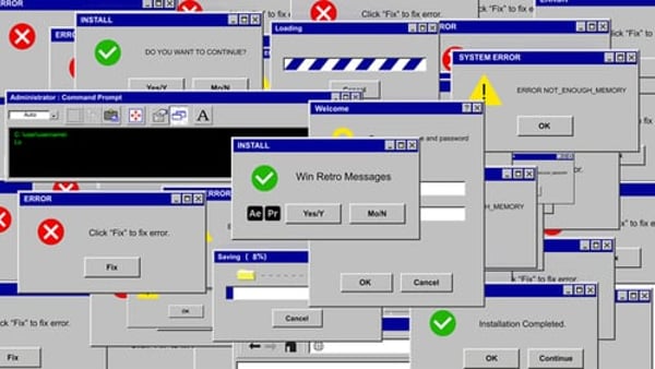 Win Retro Messages - Vintage Pixel Chat Animation Template