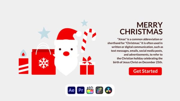 Xmas Design Concept - Festive Holiday Presentation Animation Template