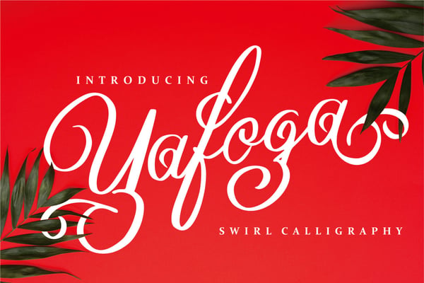 Free Yafoga - Swirl Calligraphy