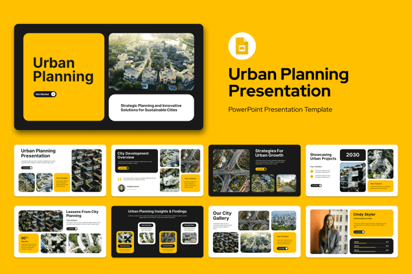 Yellow Urban Planning Google Slides