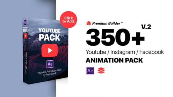 YouTube Pack Extension Tool - Social Media Motion Graphics Toolkit
