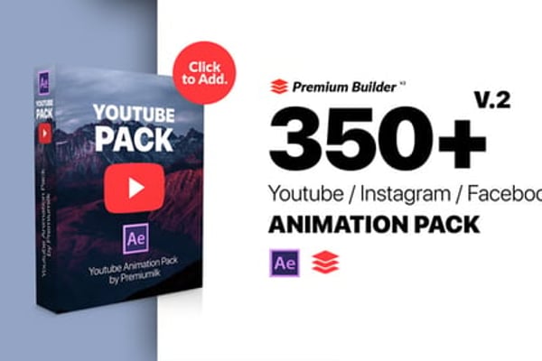 YouTube Pack Extension Tool - Social Media Motion Graphics Toolkit