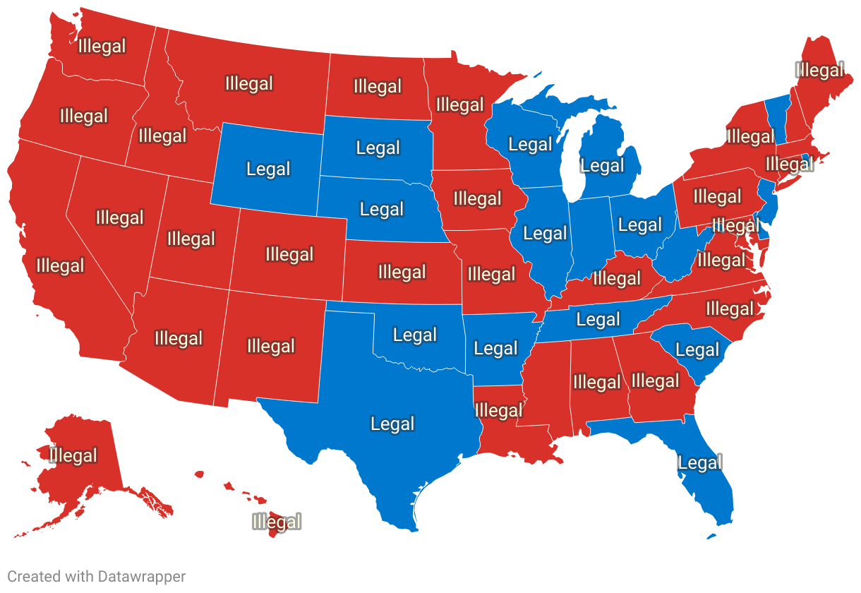 Pet Raccoon Legal States 2025