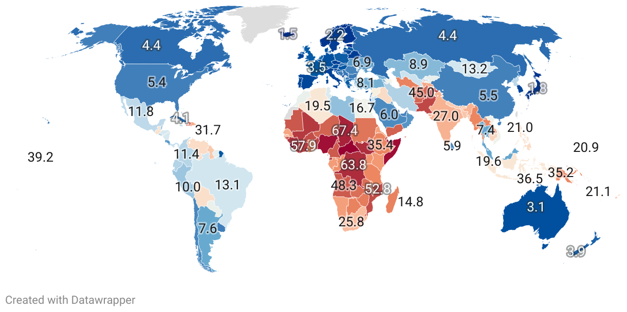 Infant Mortality Rate By Country