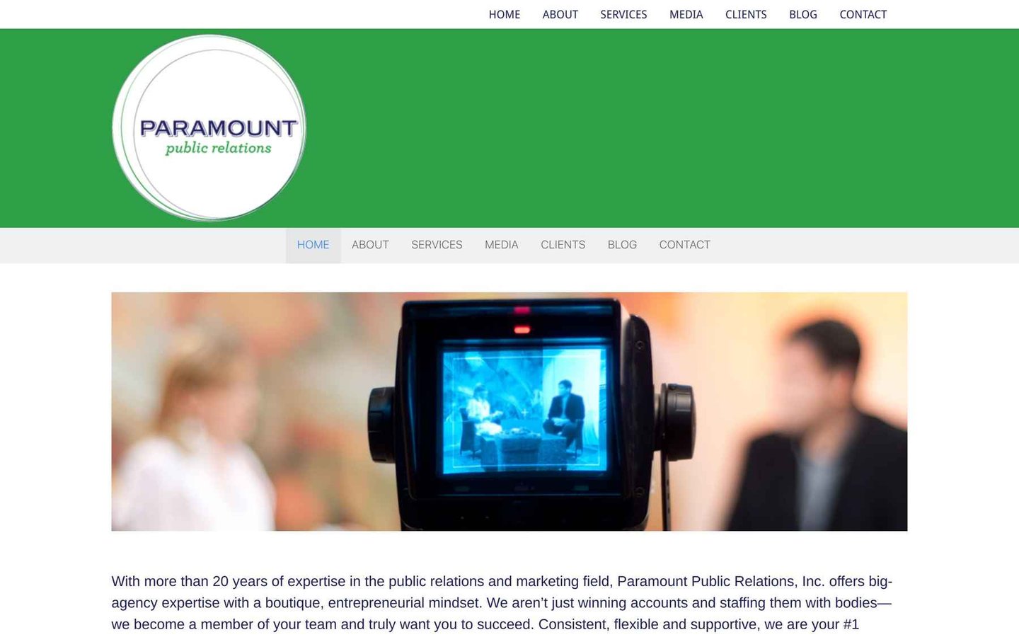Paramount PR Homepage
