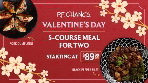 P.F. Chang's Unveils Valentine's Day Prix Fixe Menu, Bringing Flavors to Fall For
