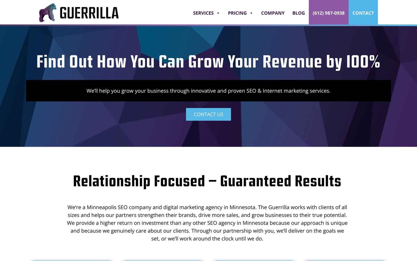 The Guerrilla Agency Homepage