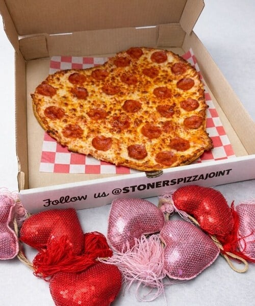 Stoner's Pizza Joint Celebrates National Pizza Day with $4.20 Pizza + New Heart-Shaped Pizza