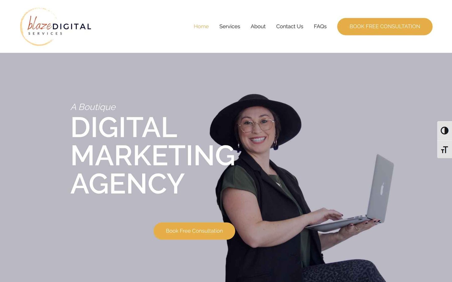 Blaze Digital Services Homepage