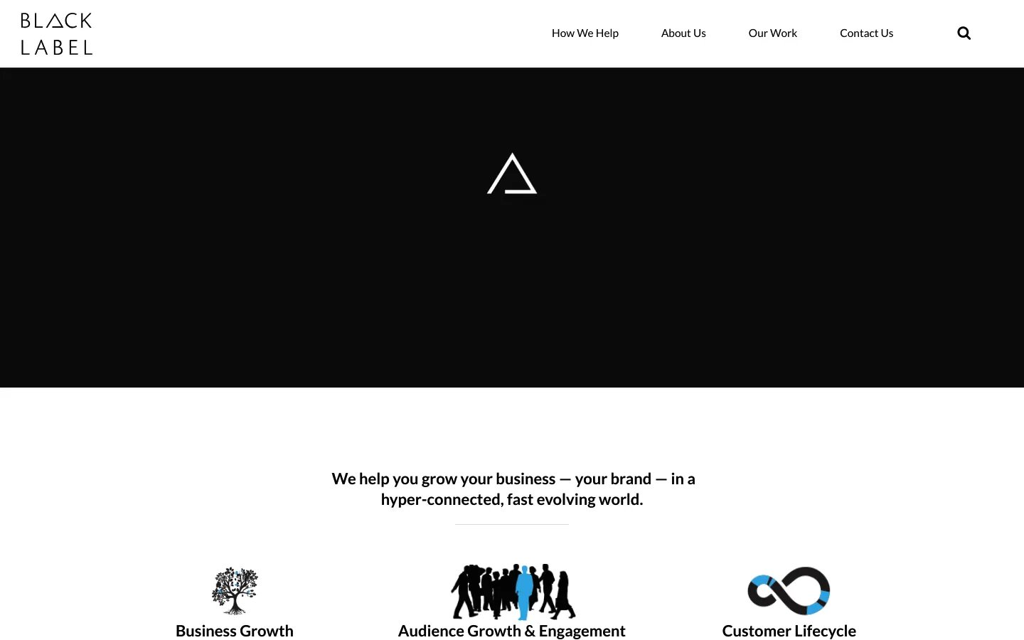 Black Label Agency Homepage