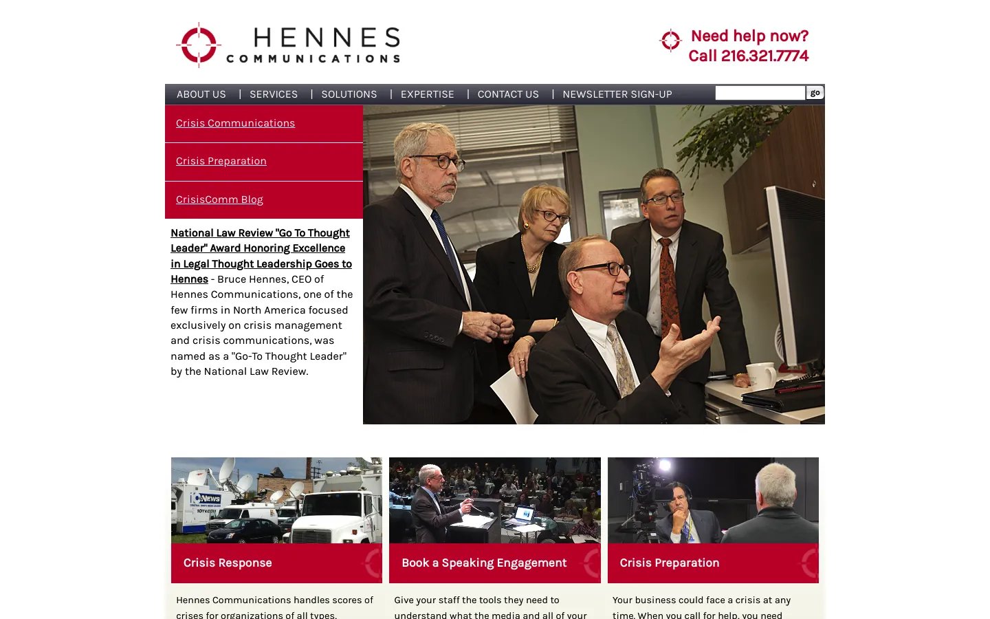 Hennes Communications Homepage
