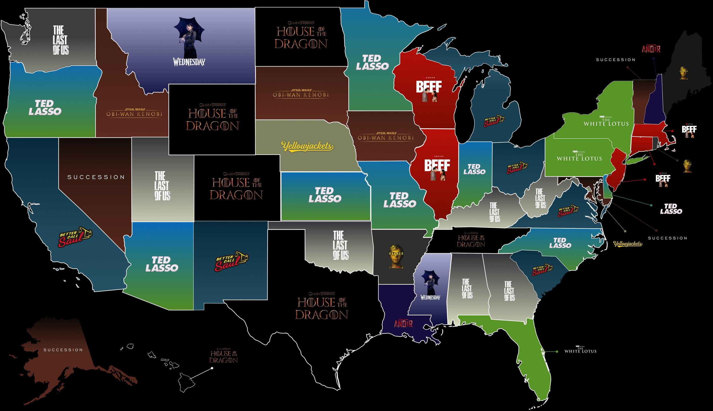 Favorite TV Show by State