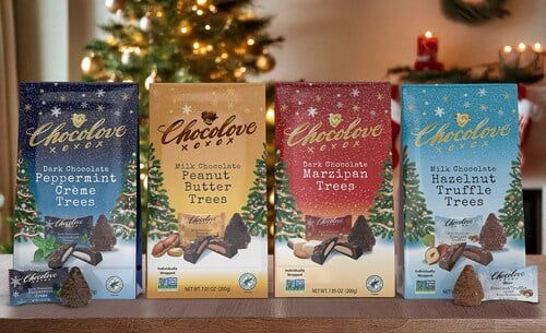 Create Magical Holiday Moments with Chocolove's Decadent Tree-Shaped Bites in Festive New Flavors