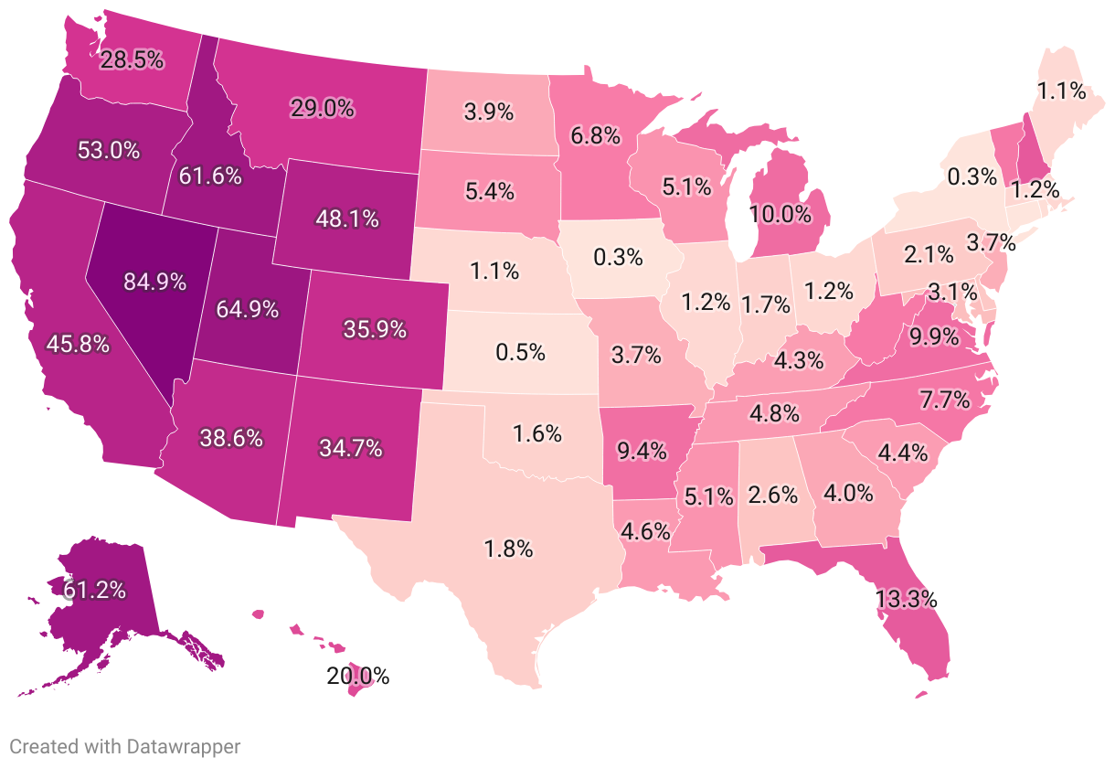 Federal Land by State