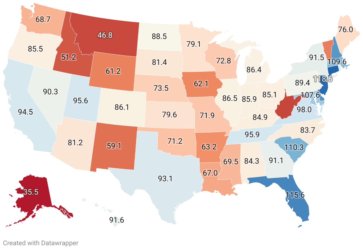 Average Internet Speed By State