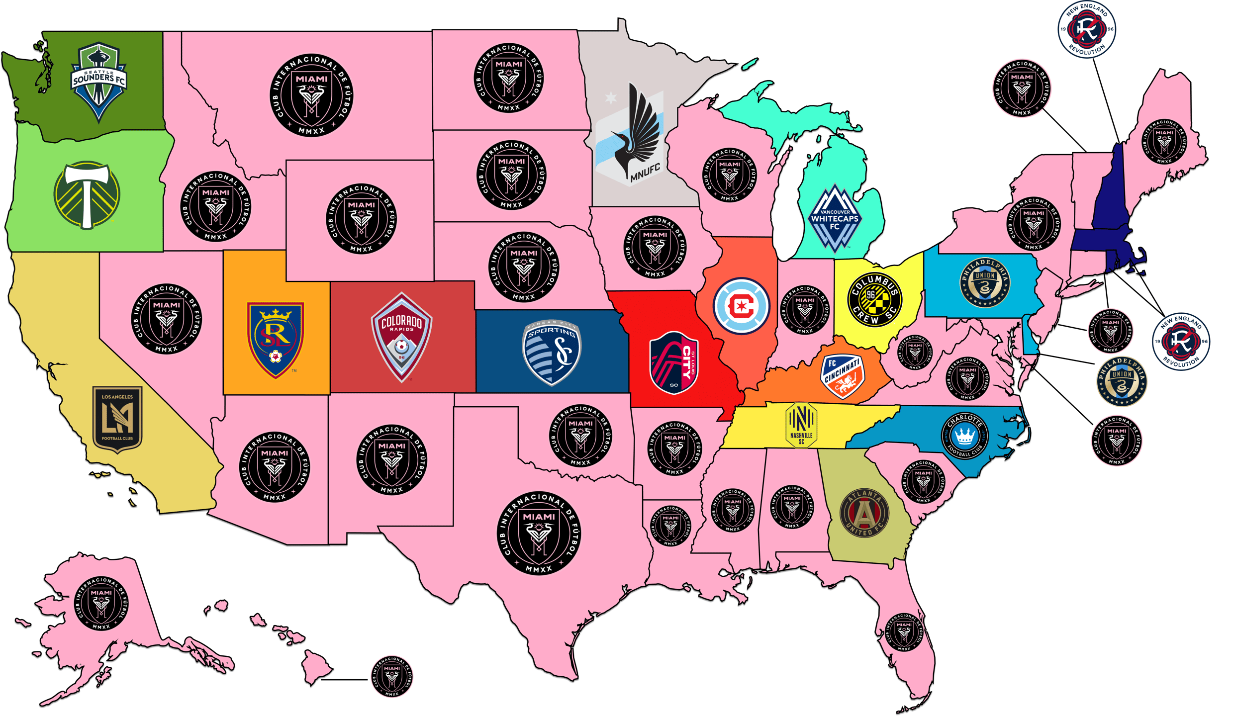 Most Popular MLS Team by State