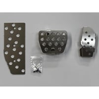 ダックスガーデン 日産 NISSAN アリア FE0系 専用 アルミペダル 3点セット アクセル ブレーキ フットレスト 日本製 A-5052 耐蝕アルミニウム 穴あけ加工不要 DUCKS GARDEN - 1