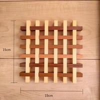 試作品販売。鍋敷き(千鳥格子風) - 2