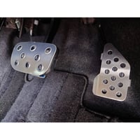 ダイハツ ムーヴ キャンバス DAIHATSU CANBUS X 前期(パーキングブレーキあり)専用 アルミペダルセット - 2