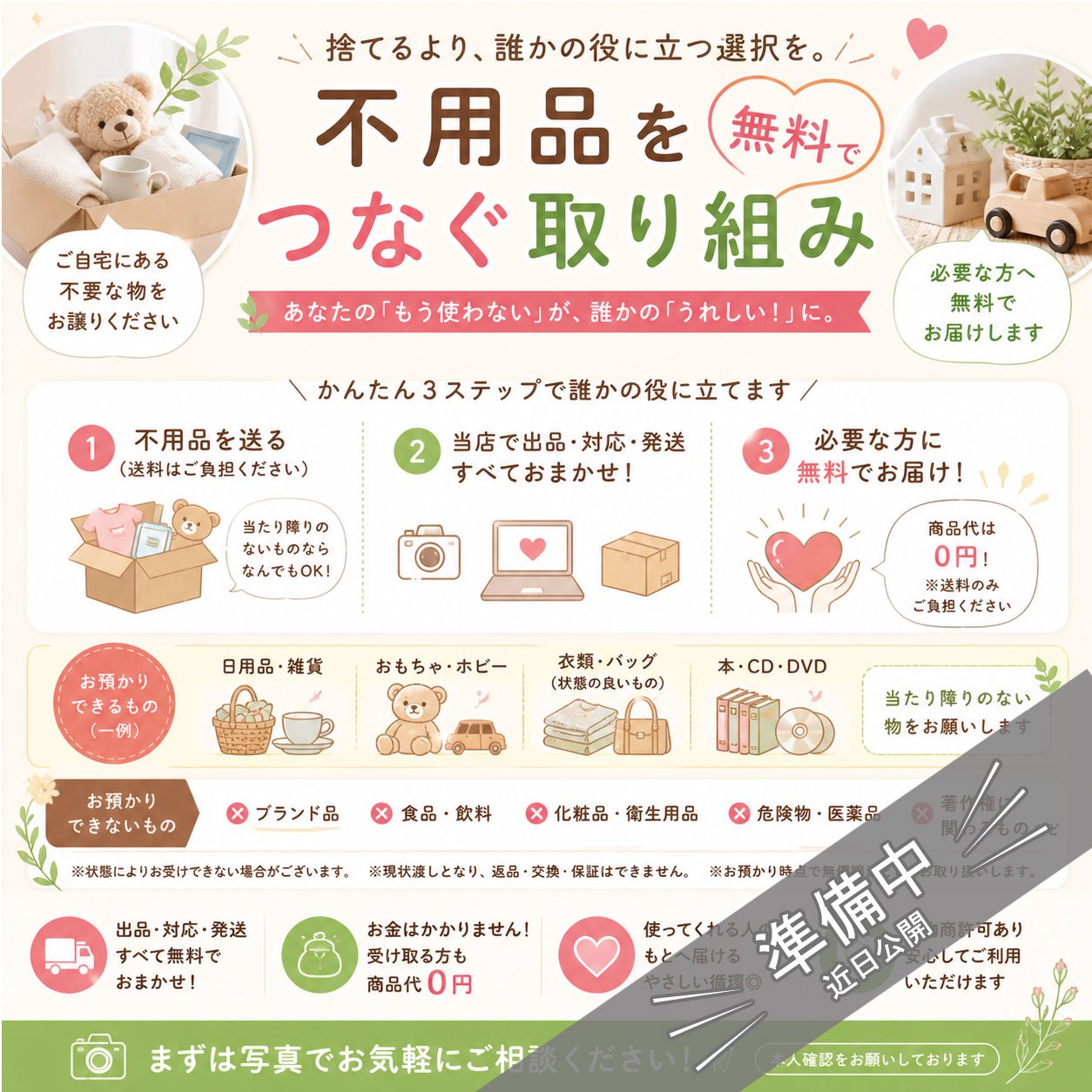 【ご依頼】不用品を“無料でつなぐ”取り組み